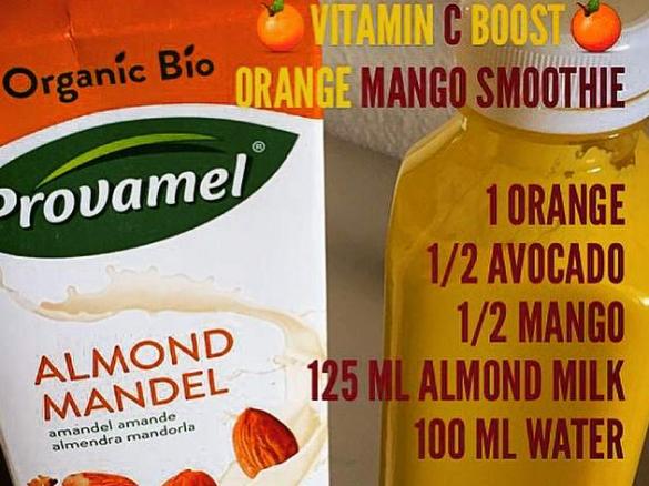 Orange Mango Smoothie (vegan)