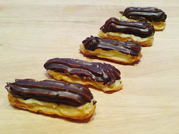 Eclairs mit 2 verschiedenen Füllungen
