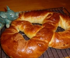 Süße Neujahrsbrezel