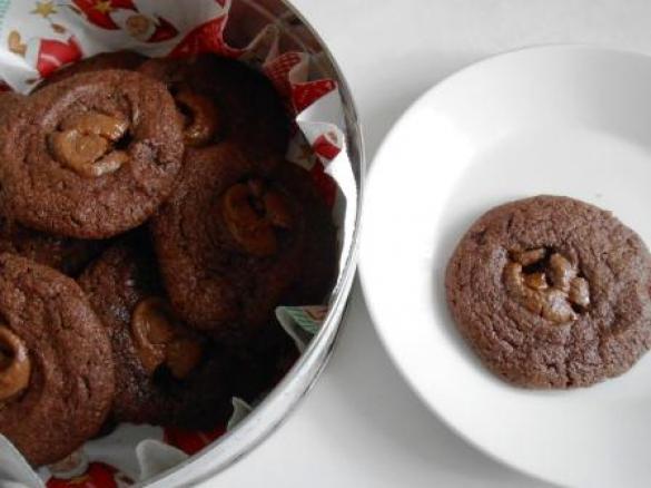 Englische Schoko-Toffee-Cookies