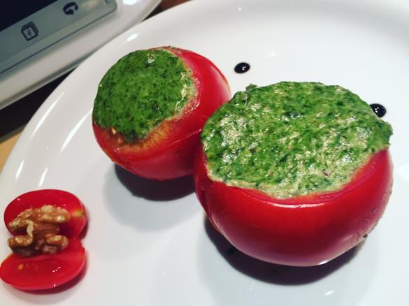 Gefüllte Tomaten mit Spinat & Ricotta
