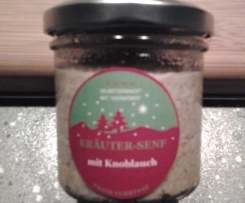 Kräuter-Senf mit Knoblauch und Ingwer