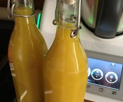 Erkältungssirup mit Ingwer, Zitrone und Gewürzen