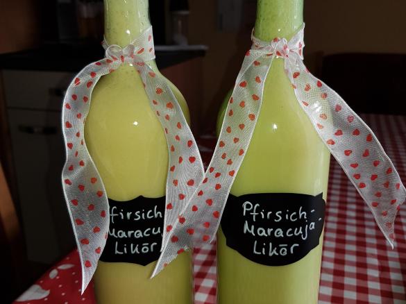 Pfirsich-Maracuja-Likör