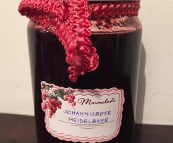 Schwarze Johannisbeer-Heidelbeere Marmelade