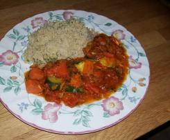 Mediteraner Gemüsetopf an Couscous