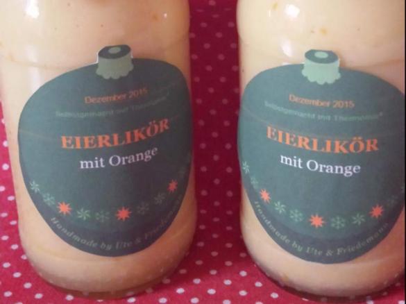 Eierlikör mit Orangengeschmack