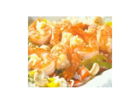 Scampi-Spieße mit Knoblauchbutter