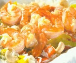 Scampi-Spieße mit Knoblauchbutter