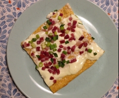 Low Carb Flammkuchen Elsässer Art