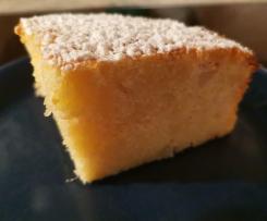 kleiner Grießkuchen mit Birnen