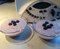 Heidelbeer-Frühstückstraum mit Chia-Samen 