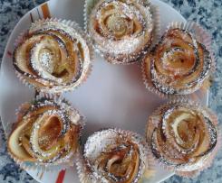Apfelrosen,Apfel-Muffins