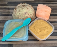 Süßkartoffel-Sellerie-Baby-Brei