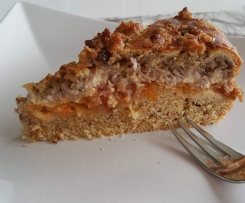 Saftiger Obstkuchen mit Nussstreusel (ohne Weizen und Kuhmilch)