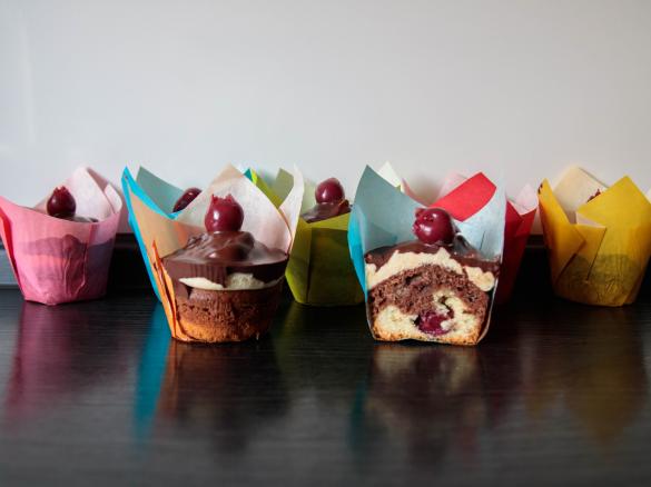 Donauwellen-Cupcakes