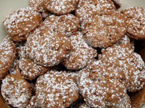 Schokoladen-Mandel-Plätzchen (Weihnachtsplätzchen)