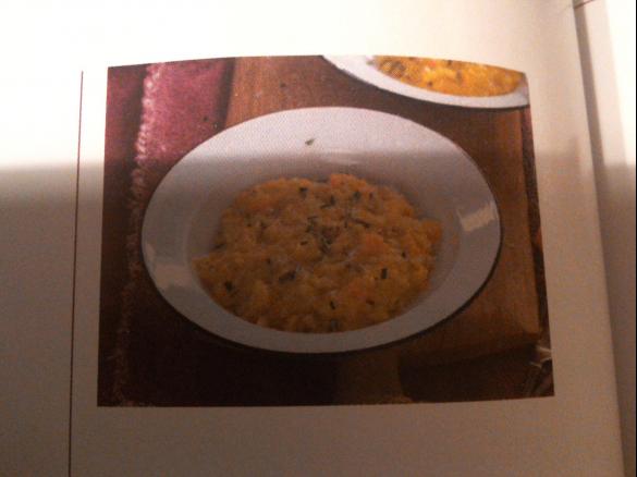 Kürbisrisotto mit Fontina-Käse