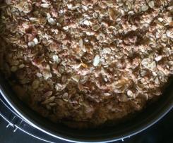 Käsekuchen mit Obst oder Marmelade