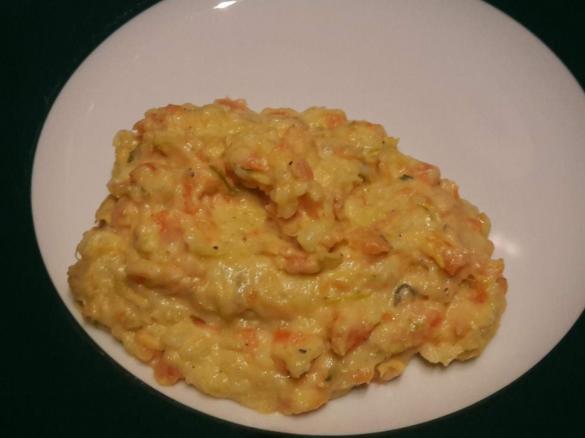 Kartoffel-Karotten-Lauchpürree