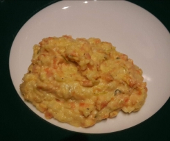 Kartoffel-Karotten-Lauchpürree