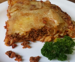 Tomaten-Hack-Nudelauflauf 