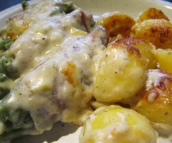 Bohnen im Schinkenmantel