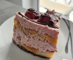 Erdbeer-Joghurt-Torte mit Schokolade