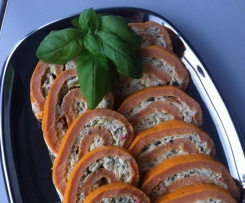Mediterrane Frischkäse Rolle