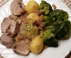 Schweinefilet mit Maronensauce