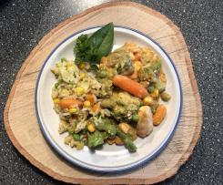 Gemüseauflauf oder Hähnchengemüseauflauf