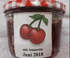 Kirschmarmelade mit Amaretto