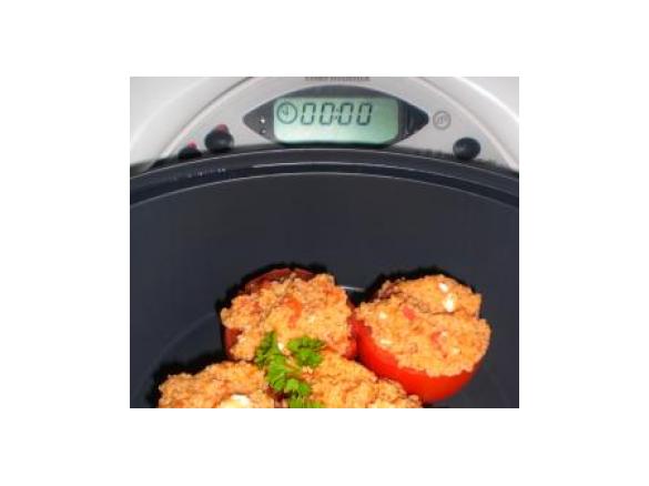 gefüllte Tomaten mit Couscous und Schafskäse