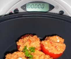 gefüllte Tomaten mit Couscous und Schafskäse