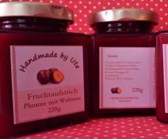 Fruchtaufstrich Pflaume mit Walnuss