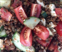 Linsensalat mit Feta