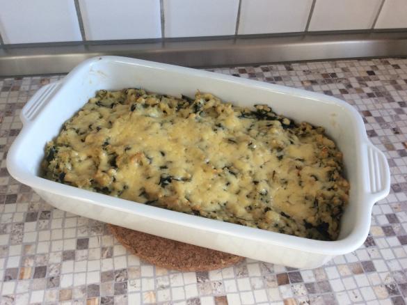 Zartweizen-Spinat-Auflauf