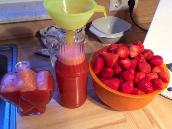 Frischer Bodensee-Erdbeerlimes (alkoholisch)