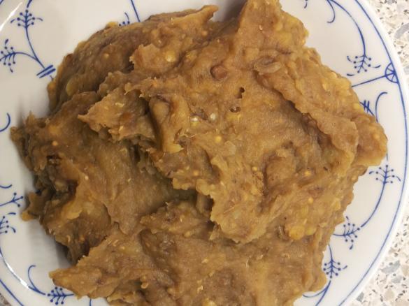 Linsen-Kartoffelbrei - vegan, fettfrei, schön sämig!