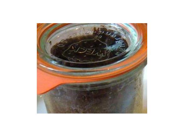 Schokoladenkuchen im Weckglas