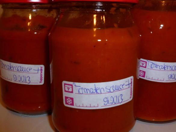 Tomaten-Gemüsesauce einmachen (für Pizza, Pasta ...)