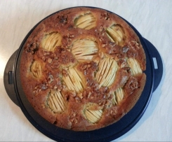 Apfelkuchen mit Walnusskruste