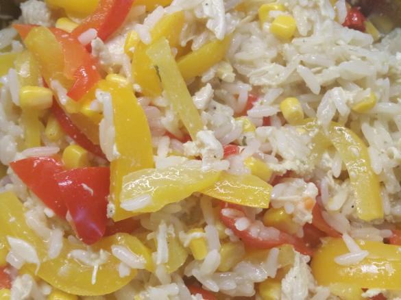 Hähnchengeschnetzeltes mit Reis, Geschnetzeltes, Hähnchen, WW, Weight Watcher tauglich