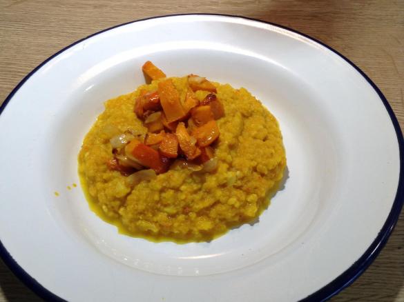 Kürbis Blumenkohl Risotto    - low carb, vegan -
