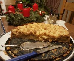 Veganer Apfelkuchen mit Zimtstreuseln