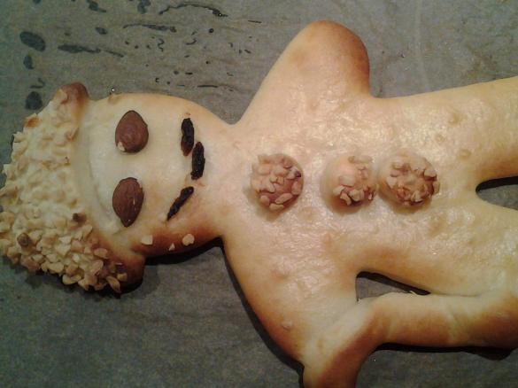 Stutenkerl aus Quark-Öl-Teig ohne Ei