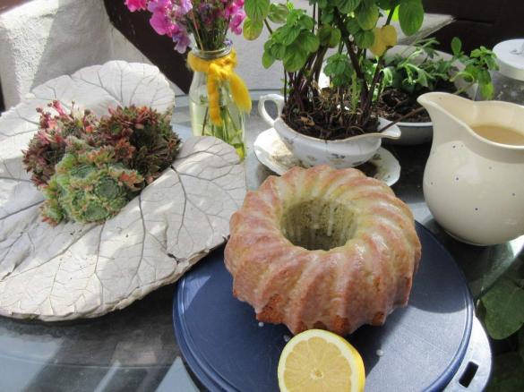 Zitronenkräuter Rührkuchen