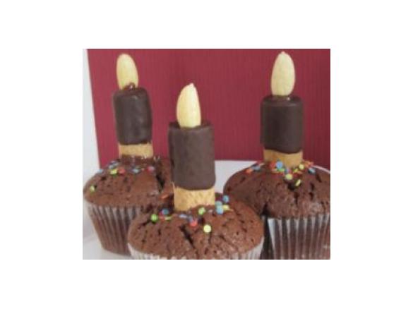 Schoko-Muffin-Kerze