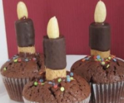 Schoko-Muffin-Kerze