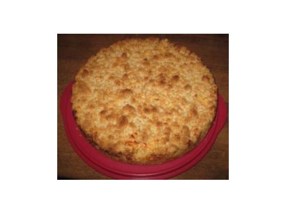 Apfelkuchen m. Schmand u. Streuseln